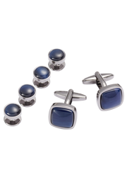 Blue Stone Cufflinks & Studs Set