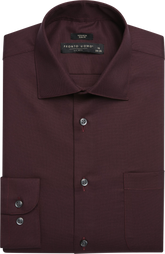 Slim Fit Solid Sharkskin Dress Shirt