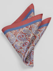 Painterly Paisley Pocket Square