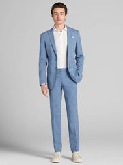 Skinny Fit Windowpane Suit