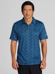 Regular Fit All Over Novelty Print Short Sleeve Golf Polo