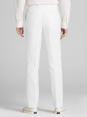 Slim Fit Linen Blend Suit Pants