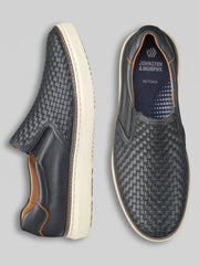 McGuffey Woven Full Grain Leather Slip-Ons