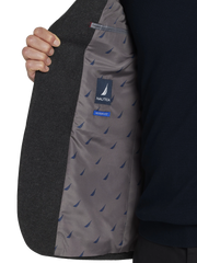 Modern Fit Tweed With Leather Elbow Patches Sport Coat