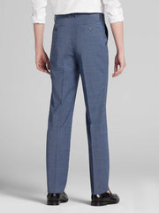 Slim Fit Plaid Suit Pants