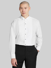 Classic Fit Mardi Gras Pique Wing Collar Formal Dress Shirt