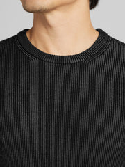 Ribbed Crewneck Sweater