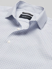 Slim Fit Ultra Performance Stretch Mini Plaid Dress Shirt