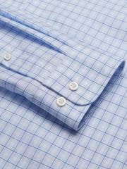 Modern Fit 100% Cotton Plaid Spread Collar Dress Shirt