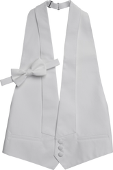 Formal Pique Vest & Pre-Tied Bow Tie Set