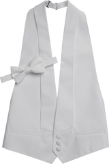 Formal Pique Vest & Pre-Tied Bow Tie Set
