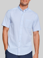Leland Seersucker Short Sleeve Button Up Shirt