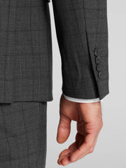 Slim Fit Windowpane Suit Jacket
