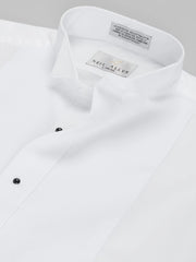 Classic Fit Mardi Gras Pique Wing Collar Formal Dress Shirt