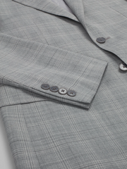 Slim Fit Plaid Suit Jacket