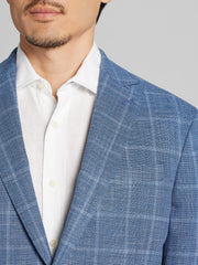 Modern Fit Windowpane Plaid Sport Coat