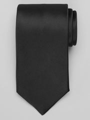 Washable Solid Satin Tie