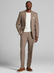 Classic Fit Wool Blend Plaid Suit Jacket