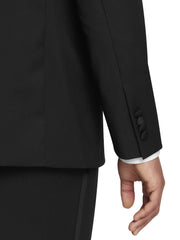 Slim Fit Double Breasted 100% Wool Peak Lapel Tuxedo Jacket