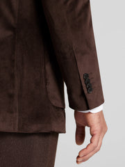 Modern Fit Peak Lapel Velvet Sport Coat