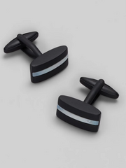 Stripe Rectangular Cufflinks