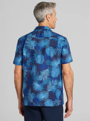 Modern Fit 100% Linen Short Sleeve Camp Shirt