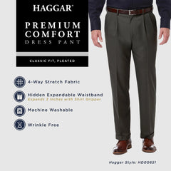 Premium Comfort Classic Fit Pleat Front Pant