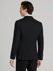 Skinny Fit Stripe Suit Jacket