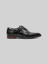 Karson Leather Wingtip Monk Strap Dress Shoes