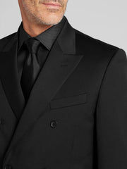 Modern Fit Premium Wool Blend Double Breasted Suit