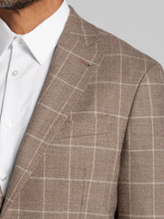 Modern Fit Windowpane Plaid Sport Coat