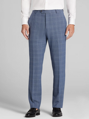 Modern Fit Plaid Suit Pants