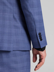 Slim Fit Plaid Suit Jacket