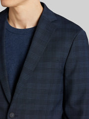 CHILLFLEX Slim Fit Plaid Premium Wool Blend Sport Coat