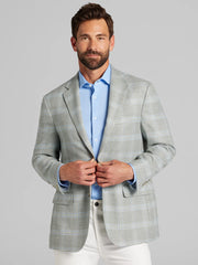 Modern Fit Plaid Sport Coat