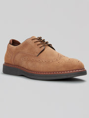 Hybrid Wingtip Suede Oxfords