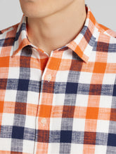 Modern Fit Plaid Button Up Shirt