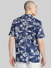 Modern Fit Camp Collar Hawaiian Shirt