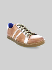 Lighthouse Leather Plain Toe Lace-up Sneakers