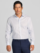 Classic Fit Mini Check Spread Collar Dress Shirt