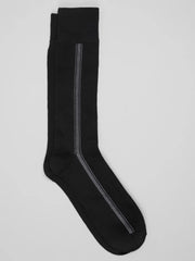 Side Stripe Dress Socks, 1-Pair