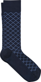 Grid Dress Socks, 1-Pair