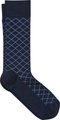Grid Dress Socks, 1-Pair