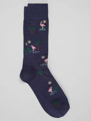 Flamingo Socks, 1-Pair