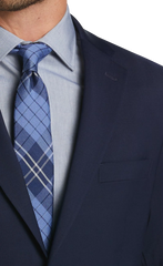 Modern Fit Sharkskin Premium Wool Blend Suit