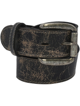 Meander Distressed Leather Belt