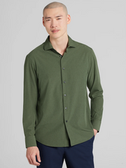 Modern Fit 4-Way Stretch Button Up Shirt