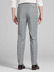 Slim Fit Plaid Suit Pants