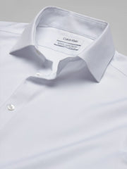 Slim Fit Solid Spread Collar Supima Cotton Dress Shirt