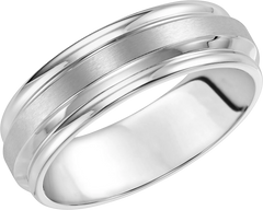 7mm Round Edge Beveled Stainless Steel Band